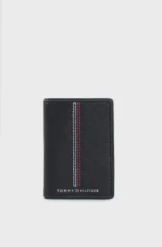 Мужской черный кожаный кошелек TH CASUAL BIFOLD Черный ONESIZE Tommy Hilfiger AM0AM12659