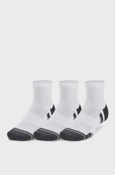 Белые носки (3 пары) UA Performance Tech 3pk Qtr Белый 36.5-42 Under Armour 1379510-100