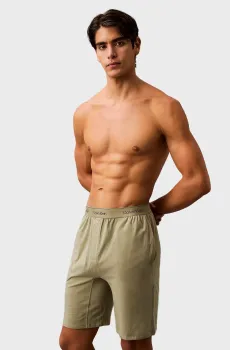 Мужские оливковые шорты SLEEP Оливковый S Calvin Klein 000NM2847E