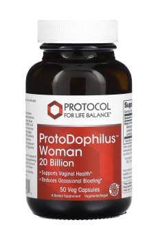 Пробиотики для женщин Protocol For Life Balance ProtoDophilus Woman 20 млрд КОЕ, 50 веганских капсул