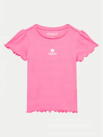 Guess Футболка K4YI14 KBZP4 Рожевий Regular Fit Guess Футболка K4YI14 KBZP4 Рожевий Regular Fit