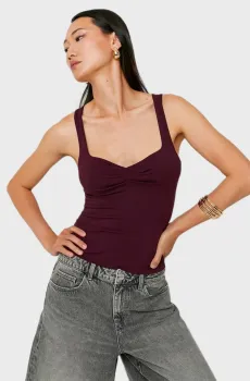 Женский бордовый топ Бордовый XS Tally Weijl SSLCOJAYJAY