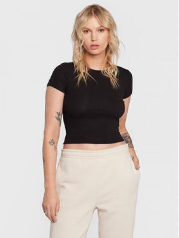 Gina Tricot Футболка Basic 17957 Чорний Slim Fit Gina Tricot Футболка Basic 17957 Чорний Slim Fit