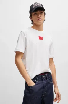 Мужская белая футболка Белый XS HUGO 50447978;100