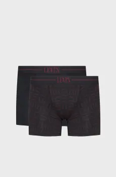 Мужские черные боксеры (2 шт) Черный XL Levi’s® 701235941;002