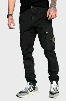 Чоловічі чорні штани  STONE ISLAND Черный 30 Stone Island K2S153100034-V0129