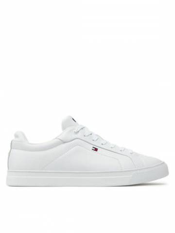 Tommy Hilfiger Снікерcи Icon Court Lth Flag Ess FM0FM05317 Білий Tommy Hilfiger Снікерcи Icon Court Lth Flag Ess FM0FM05317 Білий