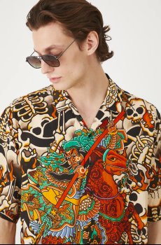 Рубашка с примесью льна Medicine