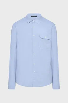 Мужская голубая рубашка Голубой M Replay M4082A.000.M85218