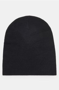 Тонка шапка beanie - чорний