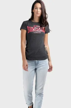 Женская темно-серая футболка TULSE Серый L Lonsdale 114026