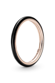 Каблучка Pandora ME з чорною емаллю