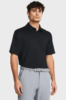Мужское черное поло UA T2G Polo LB-BLK Черный L Under Armour 1383255-001