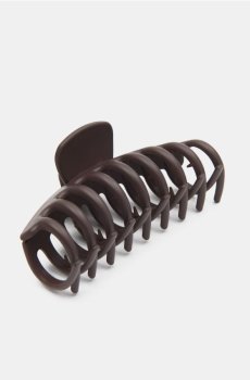 Затискач для волосся - темно коричневий