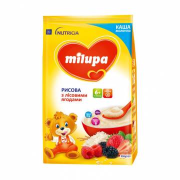 Детская молочная каша Milupa Рисовая, с лесными ягодами, от 6 месяцев, 210 г Детская молочная каша Milupa Рисовая, с лесными ягодами, от 6 месяцев, 210 г