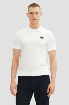 Мужское белое поло Белый M Karl Lagerfeld 500224.745710;10