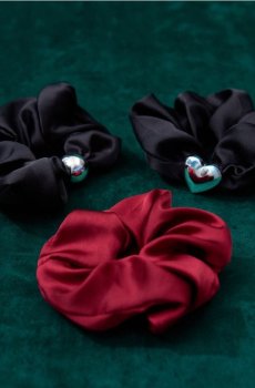 Резинки для волосся, 3 шт. - різнобарвний