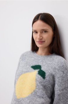 Reserved - Джемпер oversize - світло-сірий - 235IW-09M