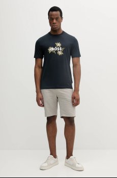 Хлопковая футболка BOSS