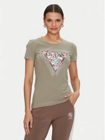 Guess Футболка Cherry Flower W4YI26 J1314 Зелений Slim Fit Guess Футболка Cherry Flower W4YI26 J1314 Зелений Slim Fit