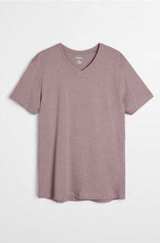 Бавовняна футболка basic - пастельний рожевий