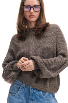 Cropp - Светр оверсайз - темно-сірий