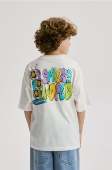 Reserved - Футболка SmileyWorld® - кремовий - 987HR-01X