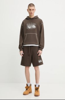 Хлопковые шорты Hugo Blue Nothali