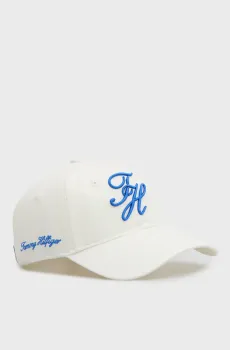 Мужская белая кепка SCRIPT SOFT 6 PANEL Белый ONESIZE Tommy Hilfiger AM0AM14120