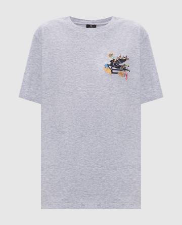 Серая меланжевая футболка Pegaso