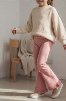 Розкльошені штани - пильно-рожевий