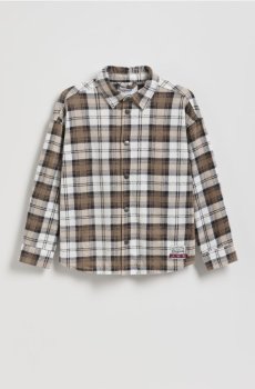 Reserved - Картата сорочка - бежевий - 527GO-80X