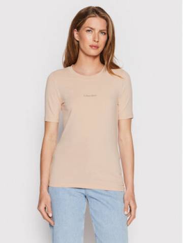 Calvin Klein Футболка Metallic Micro Logo K20K203754 Рожевий Regular Fit Calvin Klein Футболка Metallic Micro Logo K20K203754 Рожевий Regular Fit
