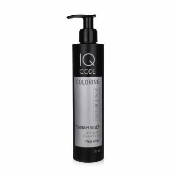 Тонирующая маска для волос IQ code Color Mask Платиновый блонд (Platinum Silver), 250 мл Тонирующая маска для волос IQ code Color Mask Платиновый блонд (Platinum Silver), 250 мл