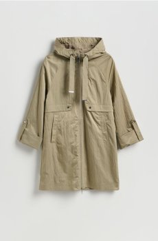 Reserved - Куртка-парка з каптуром - теплий оливковий - 541IA-19X