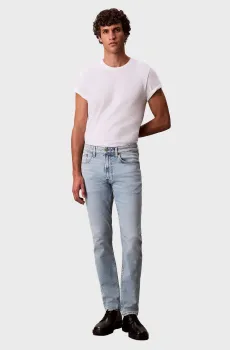 Мужские голубые джинсы SLIM MARBLED BEACON Голубой 34-32 Calvin Klein Jeans LV04RB736G