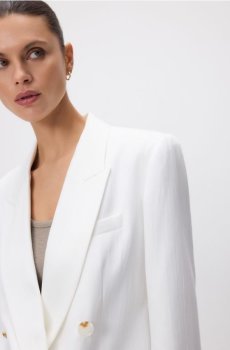 Reserved - Блейзер із додаванням віскози - білий - 744JC-00X