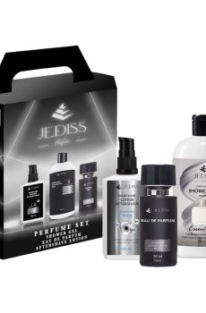 Парфюмированный набор мужской Jediss 216 (гель для душа, 200 мл + парфюмированная вода, 50 мл + лосьон после бритья, 100 мл)