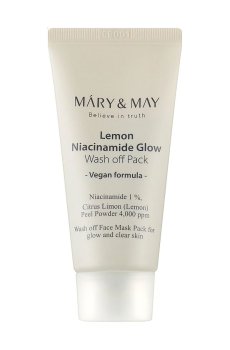 Уценка! Маска для лица Mary & May Lemon Niacinamide Glow Wash Off Pack с ниацинамидом и лимоном, 30 г