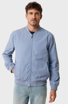 Мужской голубой бомбер Cotton blend bomber jacket Голубой M Mexx MF006800751M