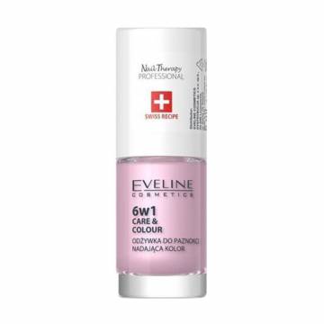Лак-кондиционер для ногтей 6 в 1 Eveline Cosmetics Nail Therapy Professional Care & Colour Nail Conditioner, Pink Pearl, 5 мл Лак-кондиционер для ногтей 6 в 1 Eveline Cosmetics Nail Therapy Professional Care & Colour Nail Conditioner, Pink Pearl, 5 мл