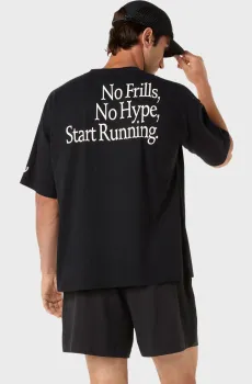 Мужская черная футболка Черный S Asics 2031F321-002