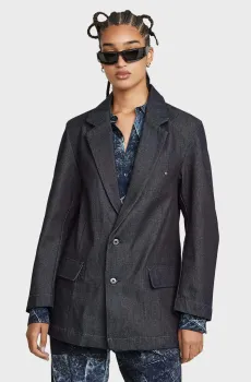 Женский темно-синий джинсовый жакет Oversized Синий XS G-Star RAW D26218,D956