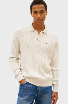 Мужское белое поло CLASSIC Белый XL Tommy Hilfiger MW0MW41955