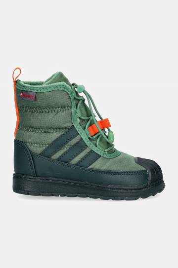 Детские сапоги adidas Originals SUPERSTAR 360 BOOT 2.0 цвет зелёный ID4051 Детские сапоги adidas Originals SUPERSTAR 360 BOOT 2.0 цвет зелёный ID4051