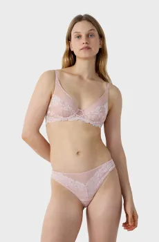 Женские пудровые трусики-слипы DANSEUSE Розовый M Etam 6551785