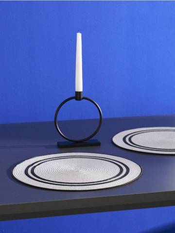 Плетені підставки для столу, комплект 2 шт. - білий