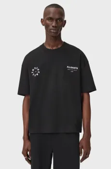 Мужская черная футболка KINDRED Черный L AllSaints M042PD