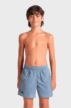 Детские серые плавательные шорты LOGOTYPE BEACH BOXER Серый 8 Arena 009258-550