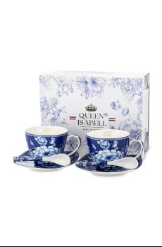 Набор чашек и блюдец на 2 персоны home & lifestyle 250 ml